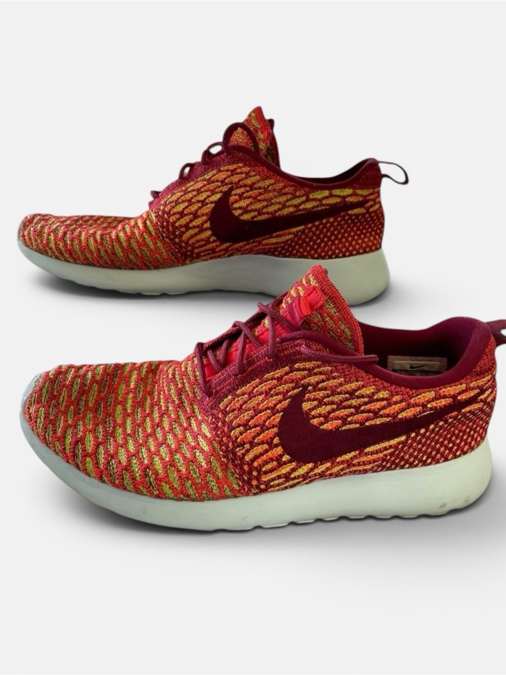 Nike Flyknit Roshe One Running Shoes Women’s Size 8 Multicolor Sneakers